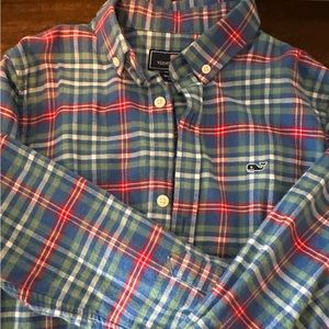 Vineyard Vines Boys Flannel Button Down